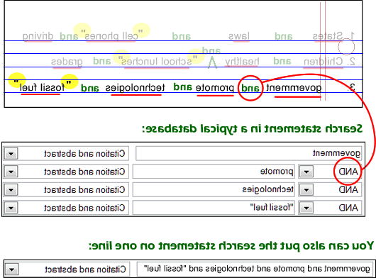 典型数据库中的search语句